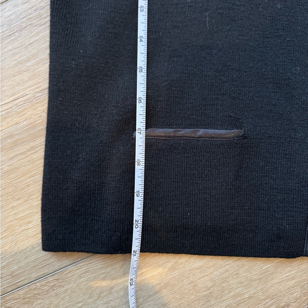 Valerie Stevens black zip-up cardigan sweater - Picture 7 of 7